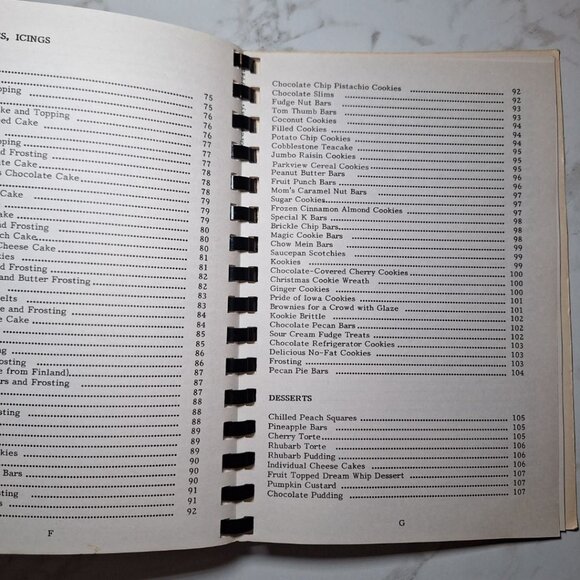 Bay Settlement Wisconsin Parish Cook Book Recipes Scratch Holy Cross Vintage 80s - Picture 11 of 12